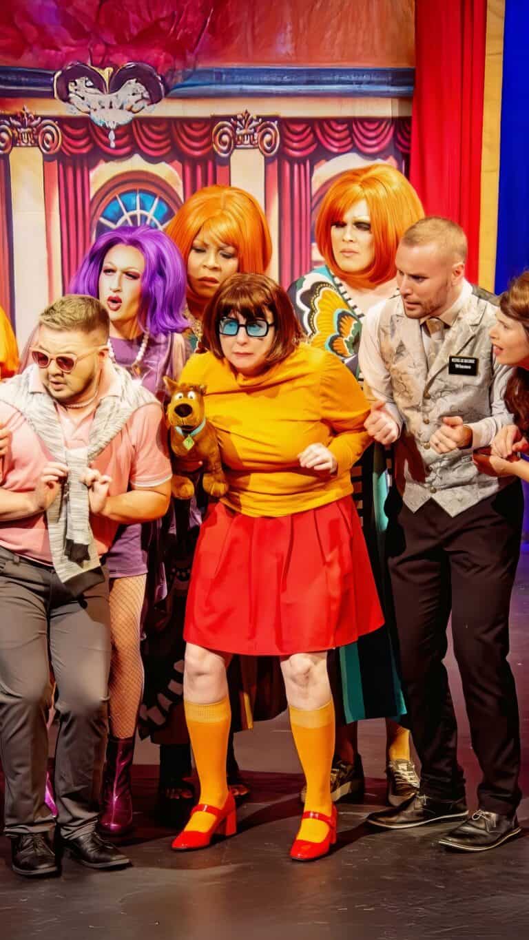 Cast of Death Drop at Hotel George