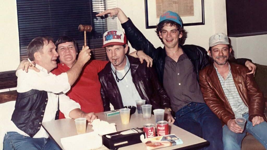 George Wilson, Sharron Wray, Danny Ray, Greg Baker & Jimmy Shankle with drinks